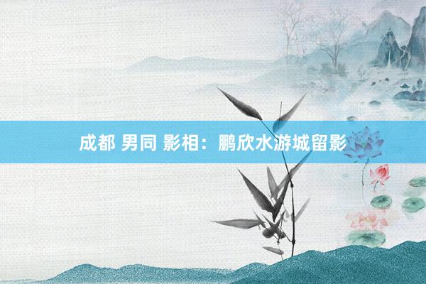 成都 男同 影相：鹏欣水游城留影